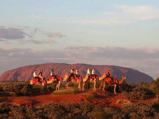 raspberrypg | Enjoying a Sunset Camel Ride Across the Desert